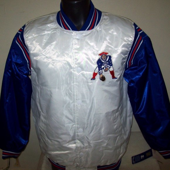 NEW ENGLAND PATRIOTS Starter WHITE & BLUE Jacket 3X 4X 5X - Picture 5 of 12